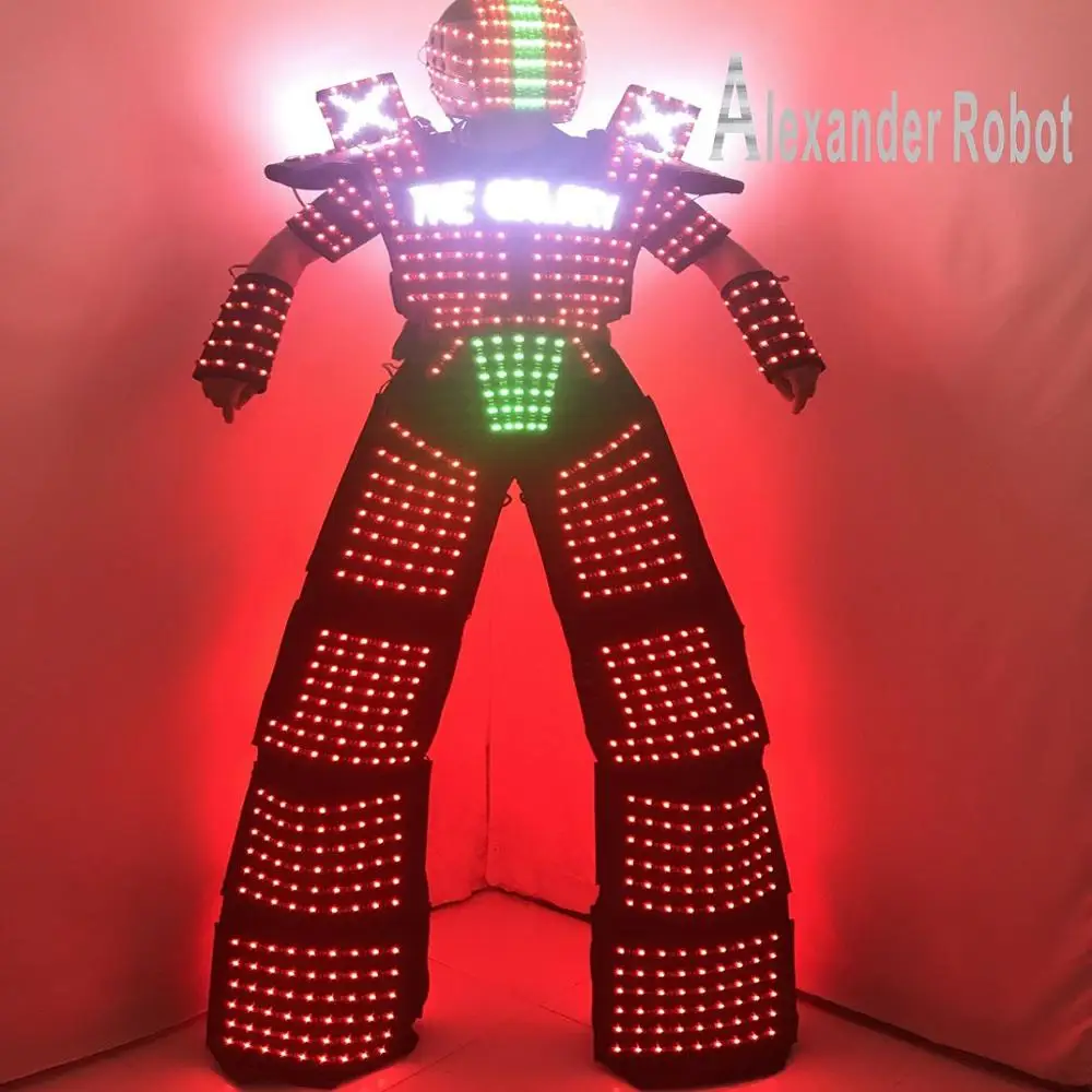 

LED Costume logo design /LED Clothing/Light suits/ LED Robot suits/ A robot