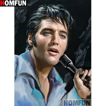

HOMFUN DIY Diamond Painting "Male singer" Full Drill Square Round Diamond Embroidery 5D Cross Stitch Decoration Home A13494