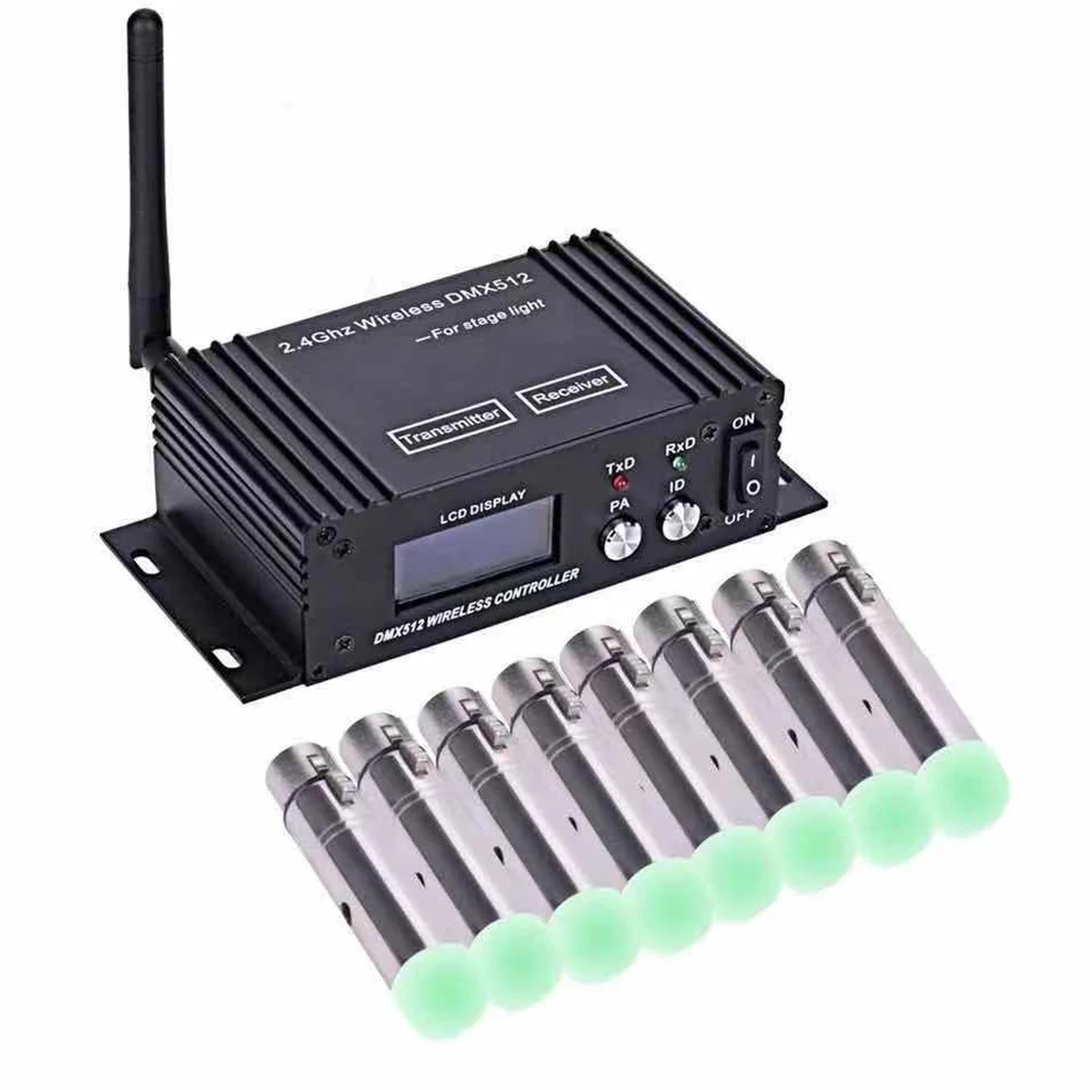 2 4G беспроводной Dmx 512 контроллер передатчик приемник ЖК дисплей мощность