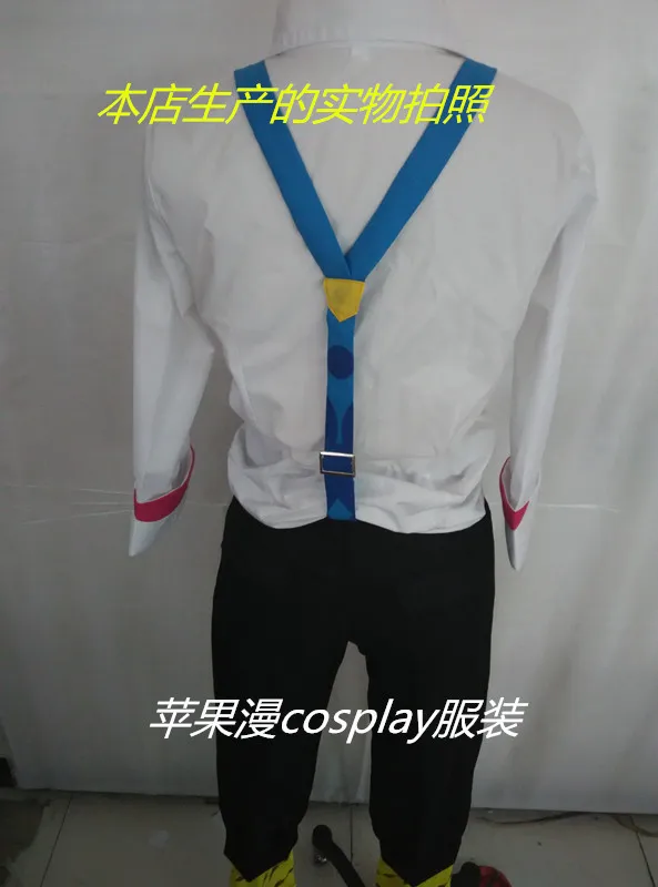 Розовый/белый костюм Juzo Suzuya Rei, Токийский Гуль, костюм для косплея, костюм Juuzou Suzuya, полный комплект(рубашка+ брюки+ подтяжки+ обувь+ леггинсы