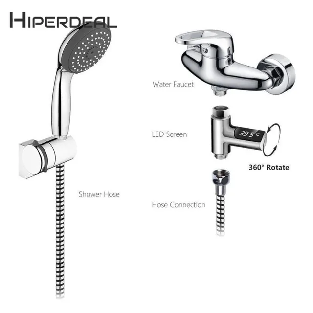HIPERDEAL New Baby LED Digital Shower Temperature Display Water Thermometer Monitor Self-Powered 18Jan15 Drop Ship F