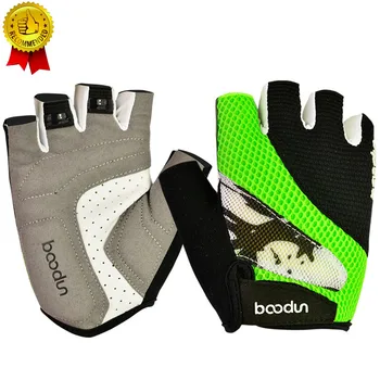 

BOODUN Men Road Bicycle Glove Outdoor Cycling Sports Breathable Gloves Women MTB Bike Half Finger Sponge Pad Professional Gloves