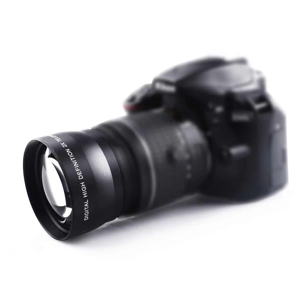 Lightdow 55 мм 2.0x связаны телефото объектив для Sony Alpha A77 A280 A290 A380 A390 A580 A590 A200 A230 фирменнй переходник для объектива Canon 18-55 мм Камера объектив