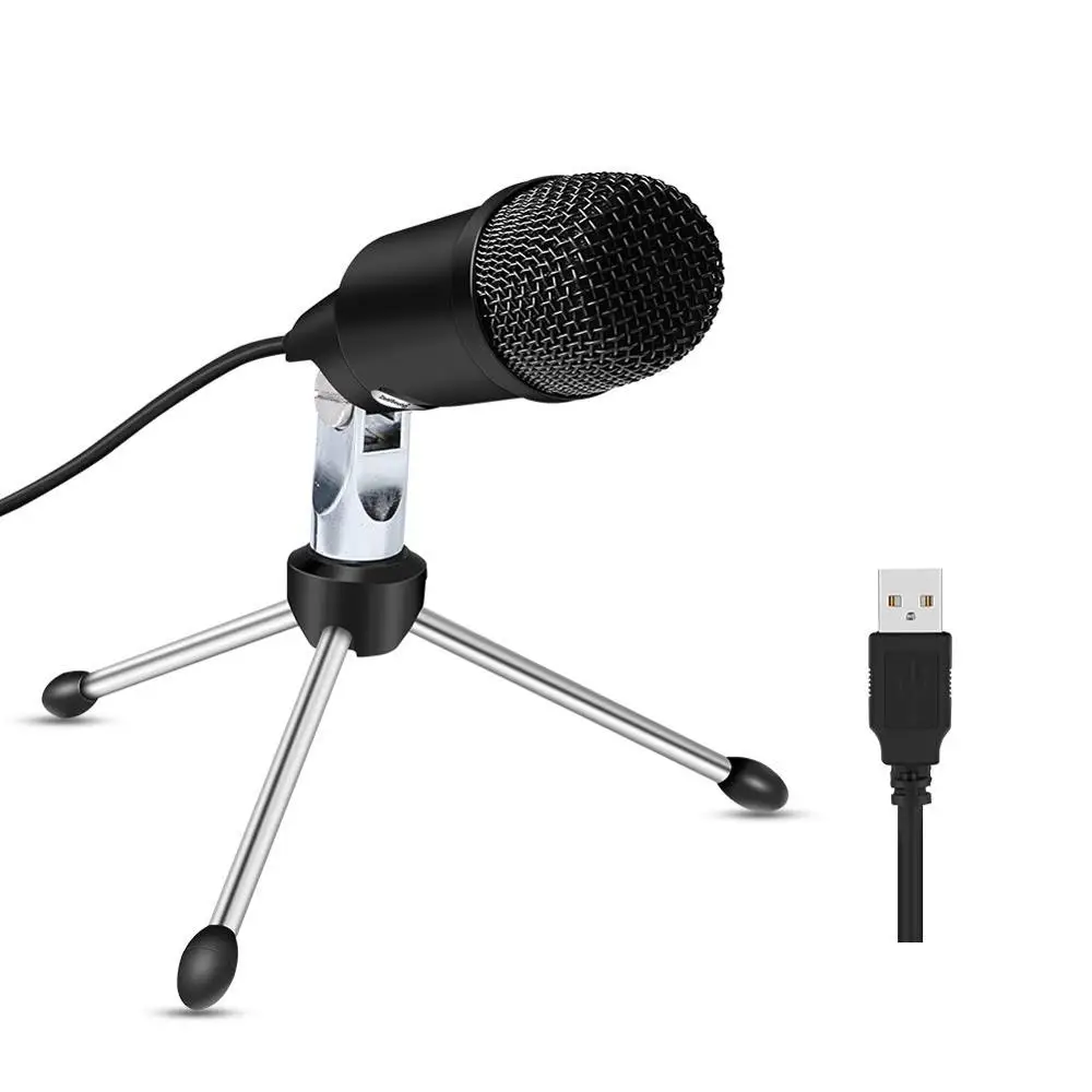 USB Microphone ZealSound Recording Plug&ampPlay Home Studio PC w/ Metal Stand for Skype Recordings YouTube | Электроника
