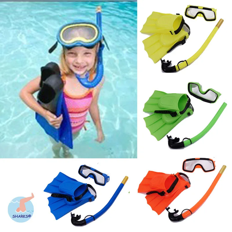 4 colour kid swimming diving 3 sets child scuba diving equipment snorkeling diving mask goggle - Colour Kid 4 colour kid swimming diving 3 sets child scuba diving equipment snorkeling diving mask goggle - Colour Kid
