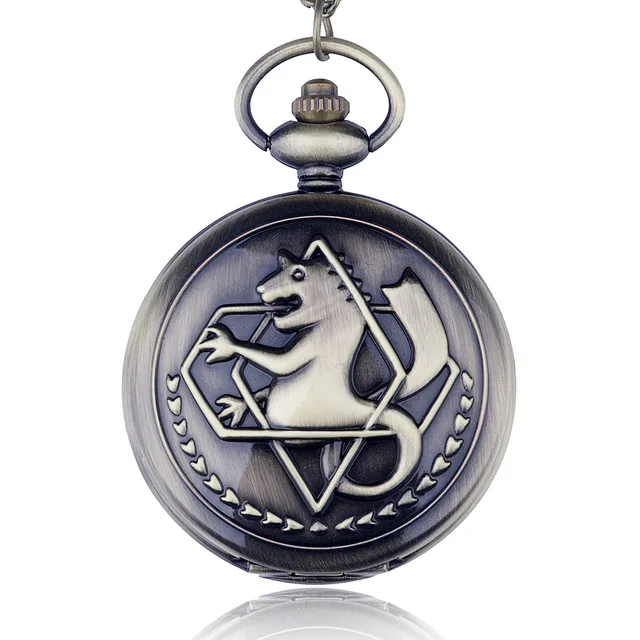 PB337 High Quality Full Metal Alchemist Edward Elric Cosplay Pocket watch Dull P PB337 High Quality Full Metal Alchemist Edward Elric Cosplay Pocket watch Dull P
