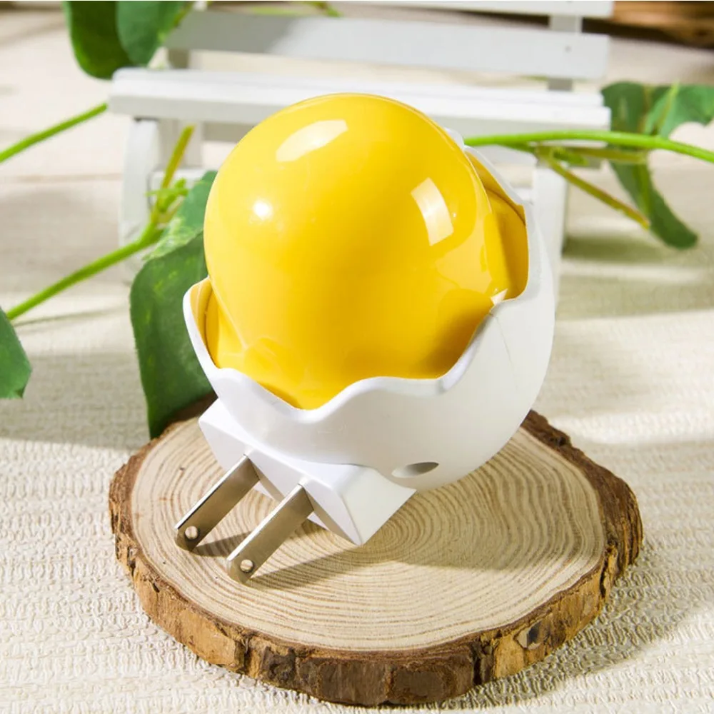 1pc Wall Socket Lamps US Plug LED Night Light AC 110 220V Light Control