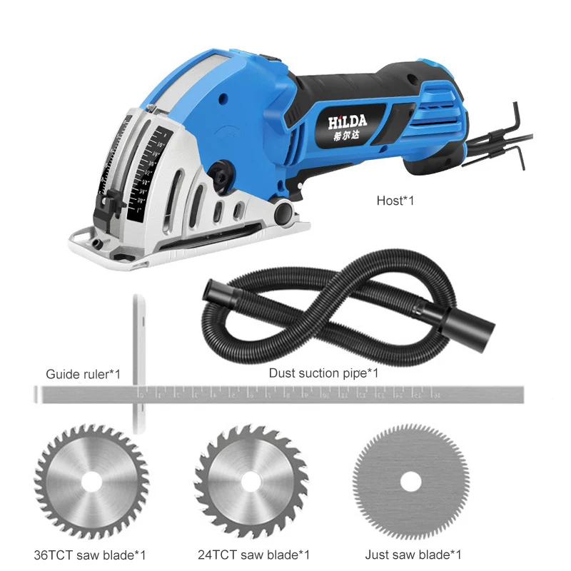 

Acrylic Electric Circular Saw Power Tools Rotary Tool Circular Saw Blades With Slide Rails Multi-Function Portable Chainsaw