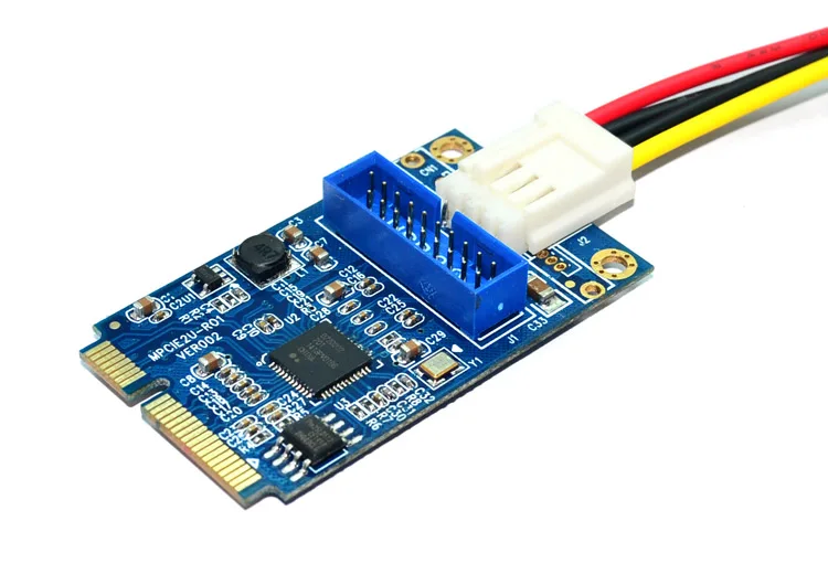 XT-XINTE MINI PCI-E к USB3.0 адаптер карты MINI PCIE to19-pin USB 3,0 карта расширения