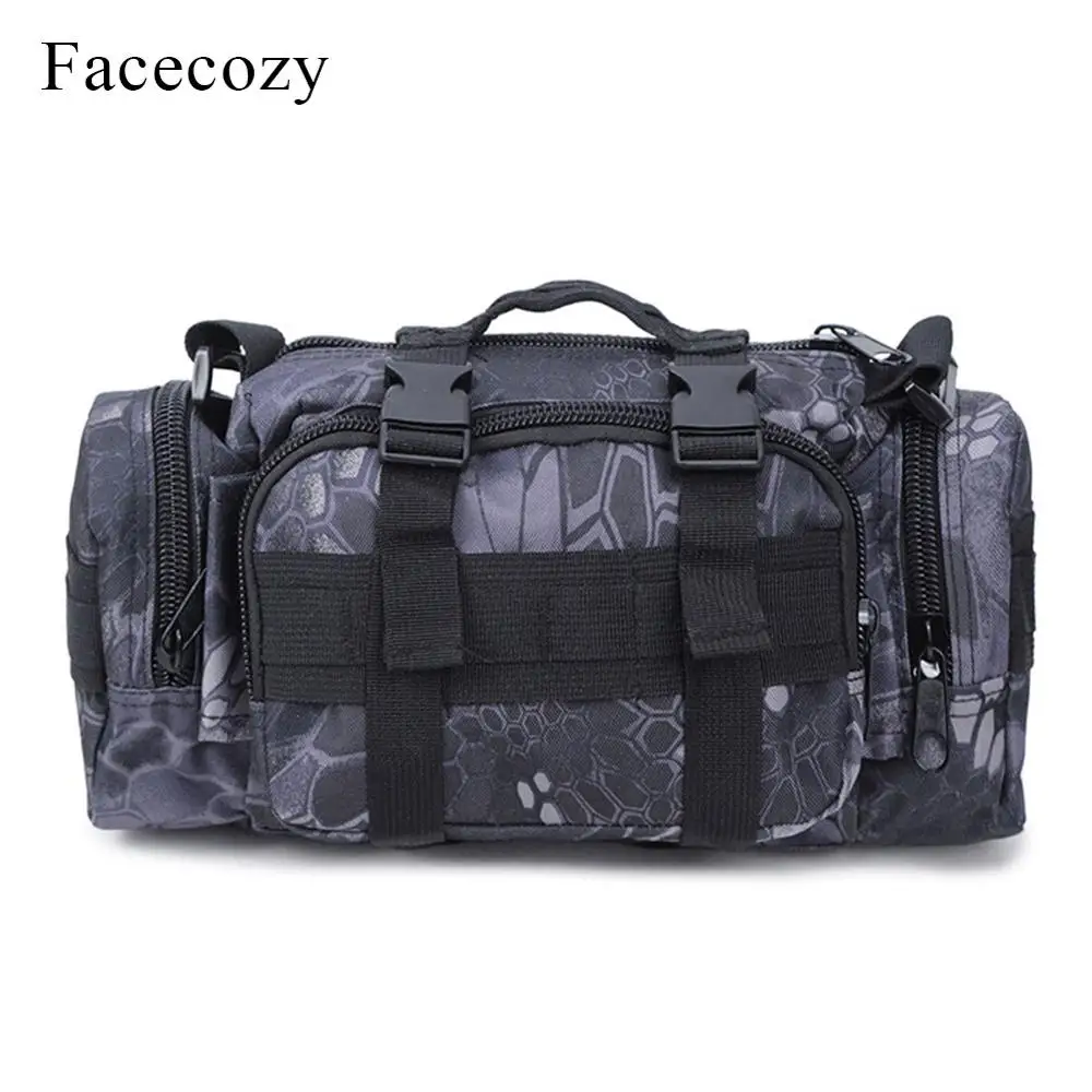 Onecozy унисекс тактическая Дорожная сумка на плечо для камеры поясные сумки сумка 3 в 1 многофункциональные уличные спортивные рюкзаки рюкзак - Цвет: Black Python