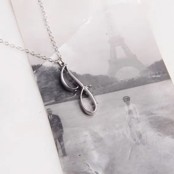 Alphabet J Necklace Fashion Symbol 
