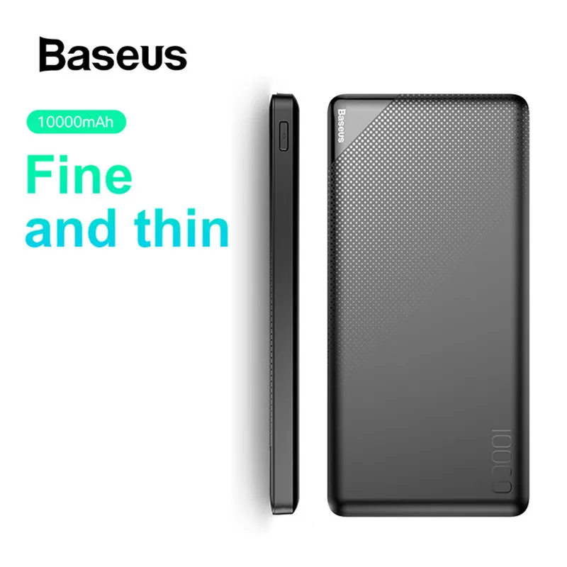 

Baseus 10000mAh Power Bank For iPhone Xs Max Samsung Xiaomi Huawei Powerbank Mini Portable USB Charger External Battery Pack