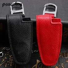 Peacekey Couro Chave do Caso Da Tampa Shell Para Mercedes Benz W203 W204 W211 C180 AMG E200 C E S Classe CLK Chaveiros Titulares de Acesso para Carros