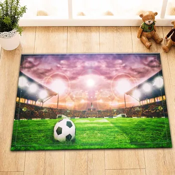 

LB Soccer Ball Football American Anti-slip Bathtub Custom Bath Mats for Kids Bathroom Mat Carpet For Bedroom Doormat Kitchen