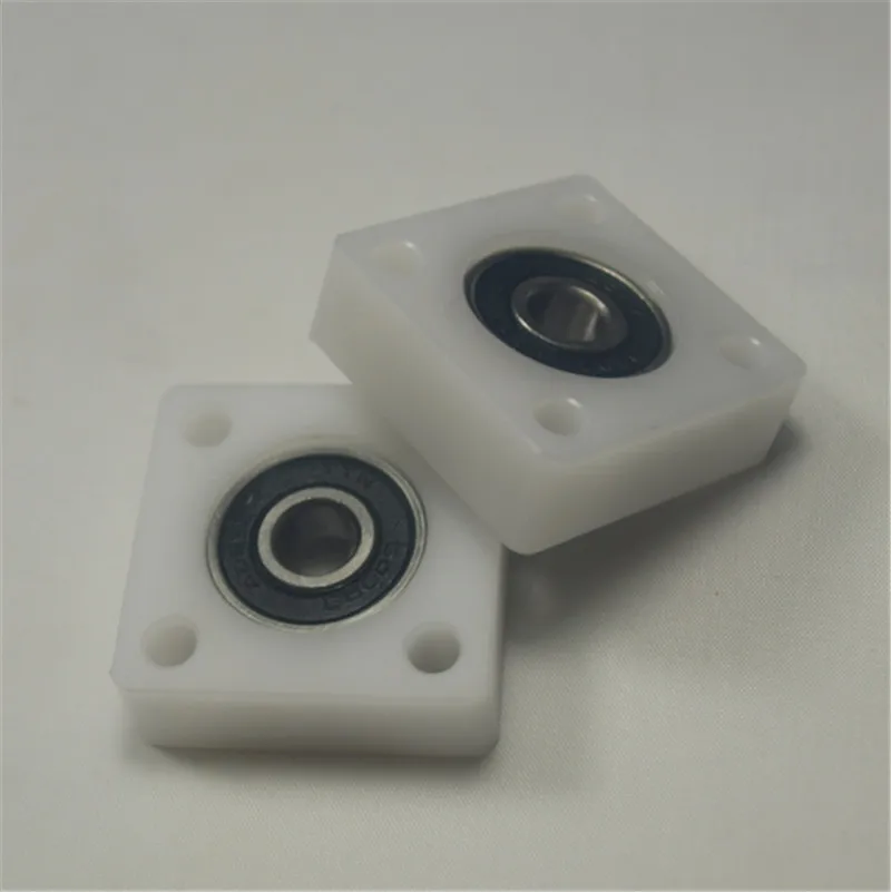 

SWMAKER Compact Quality CNC 8mm Square Flange Bearing Block - 2 pieces
