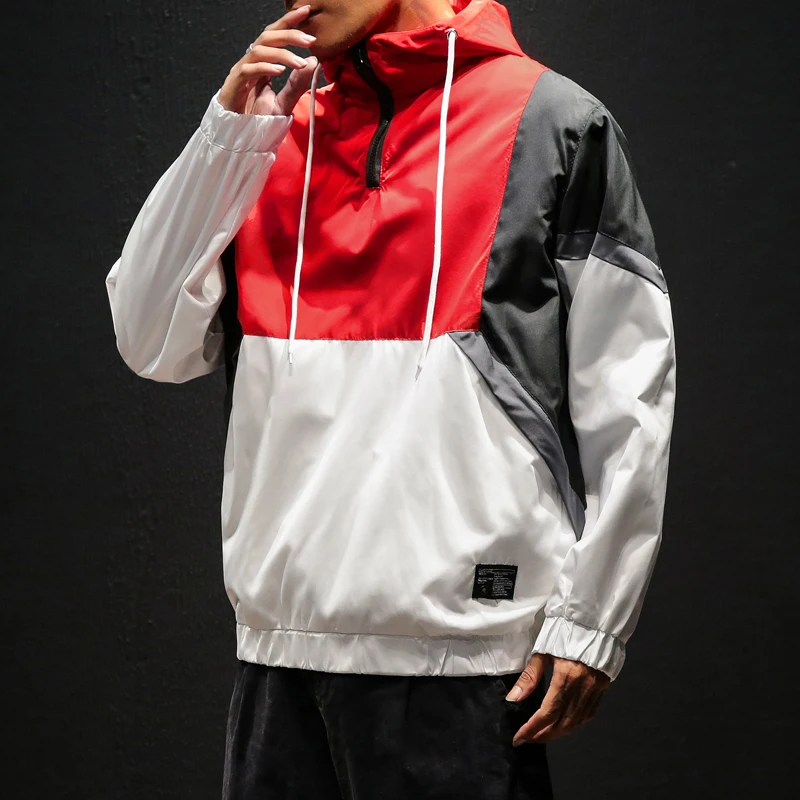 Для мужчин s harajuku комбинированные толстовки с капюшоном 5xl Кофты Уличная мужской