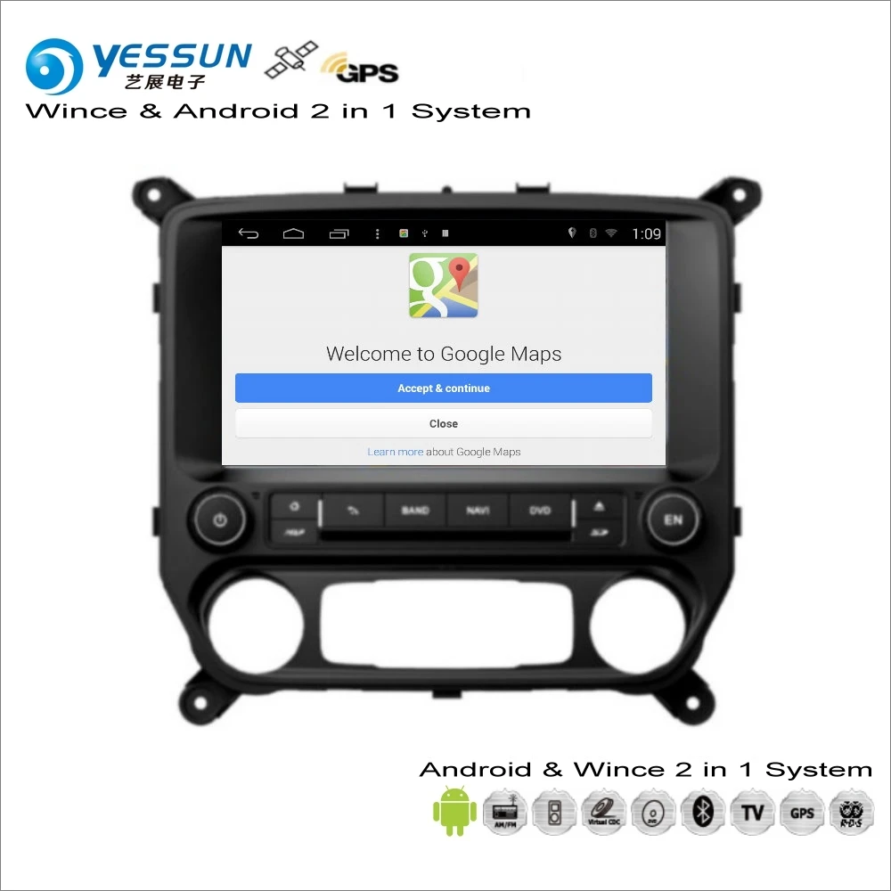 YESSUN для Chevrolet Silverado~-Автомобильный Android радио мультимедиа CD dvd-плеер gps Navi Навигация Аудио Видео HD стерео