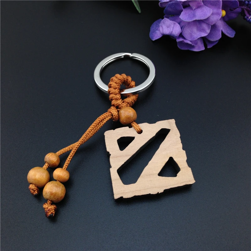 Мода мальчик онлайн игра деревянные брелки Dota 2 кулон брелок|fashion keychain|keychain