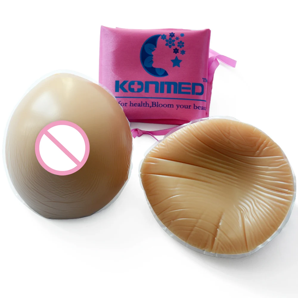 

800 g/pair C Cup Brown Color Silicone Breast Forms Artificial Silicone Fake Breast Transvestism For Small Breast Woman Enhancers