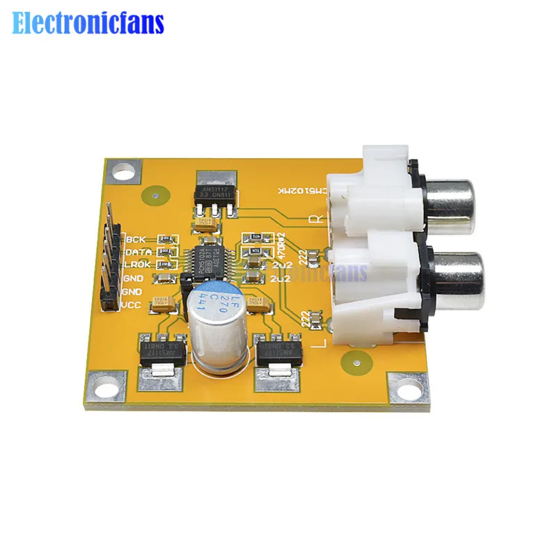 Diymore PCM5102 DAC декодер I2S плеер собранная плата 32 бит 384K Beyond ES9023 PCM1794 Плата декодера