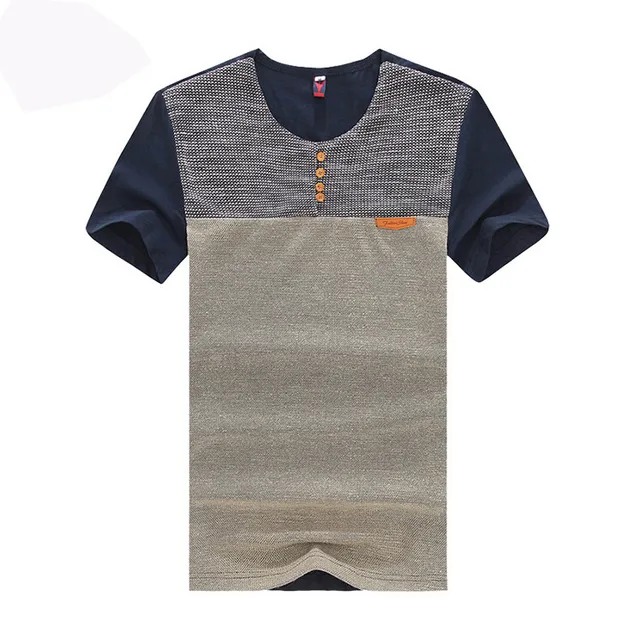 2019 Summer Fashion Mens T Shirt Casual Patchwork Short Sleeve Men T-Shirt Mens Clothing Casual Slim Fit Hip-Hop Top Tees 5XL -