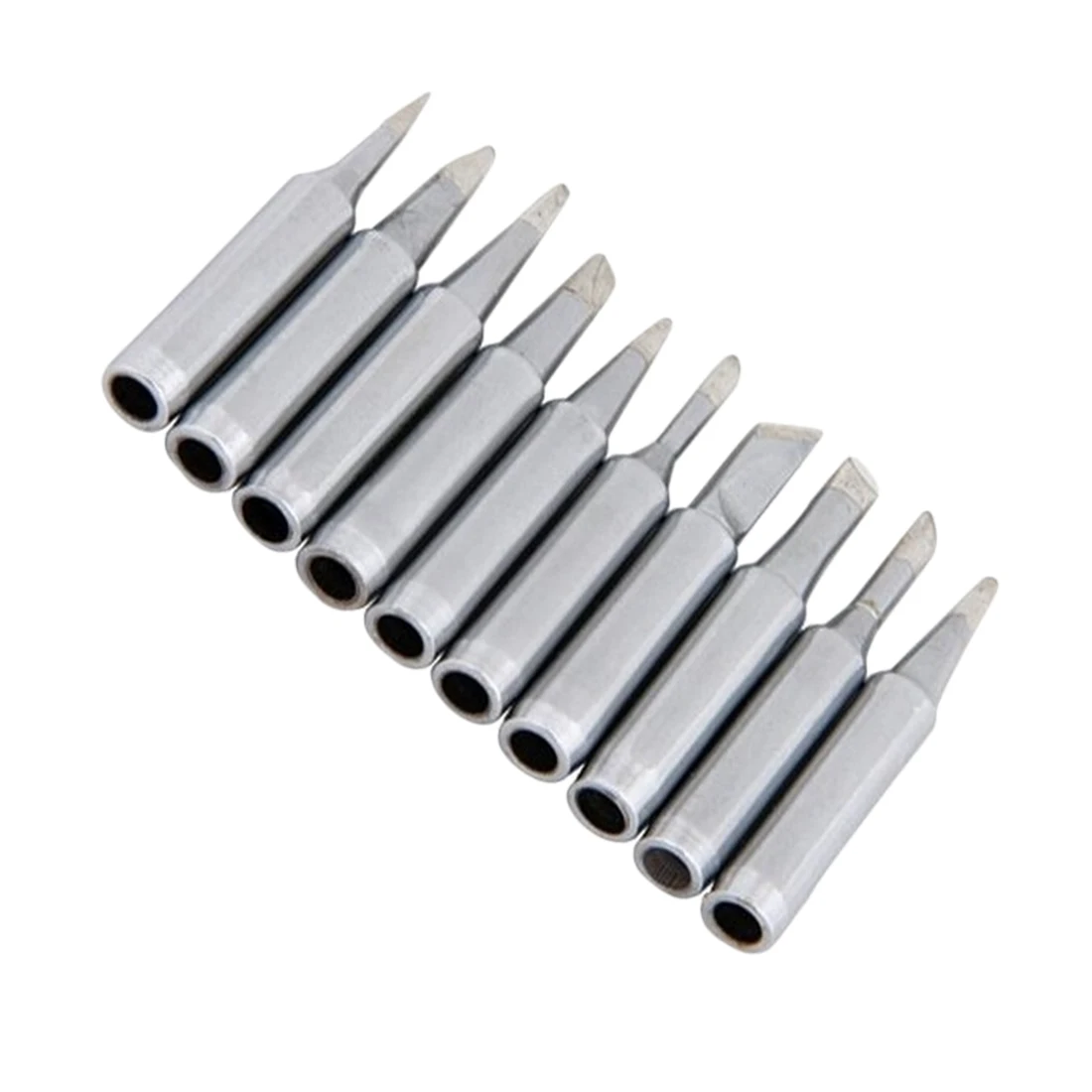 

New 10 pcs/set Soldering Iron Tips Solder Tip Lead-free Screwdriver Iron Tip For Rework Station Tool Kit