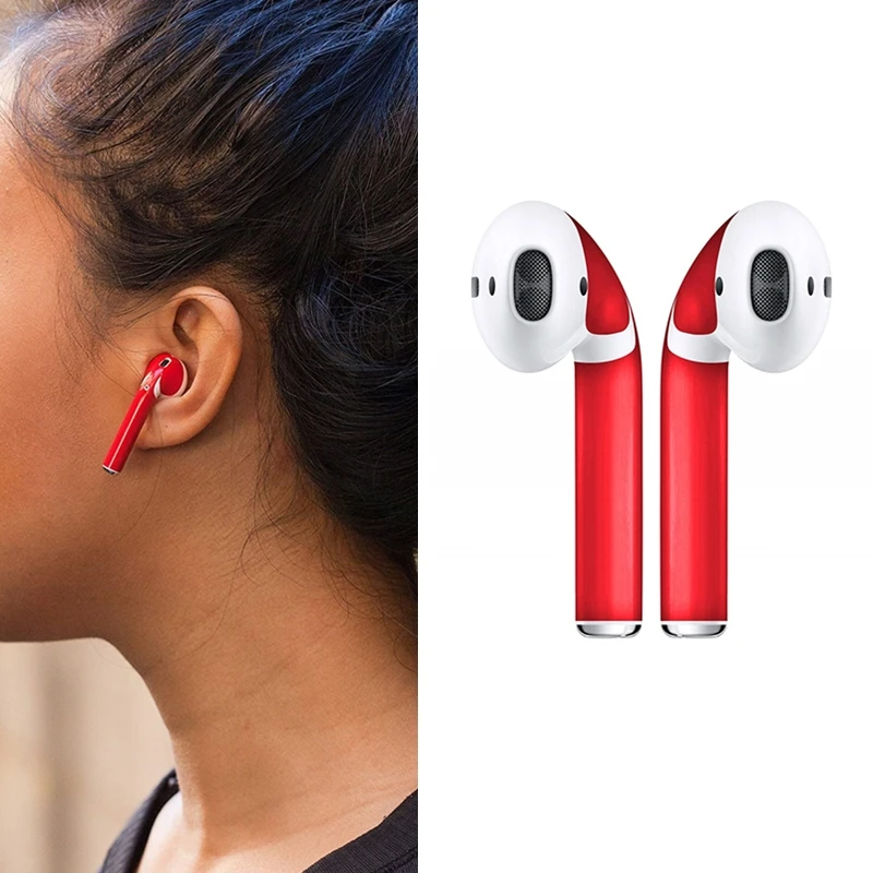 Защитная пленка для AirPods, защитная пленка, наклейка для беспроводных наушников, модная наклейка s, 4 цвета