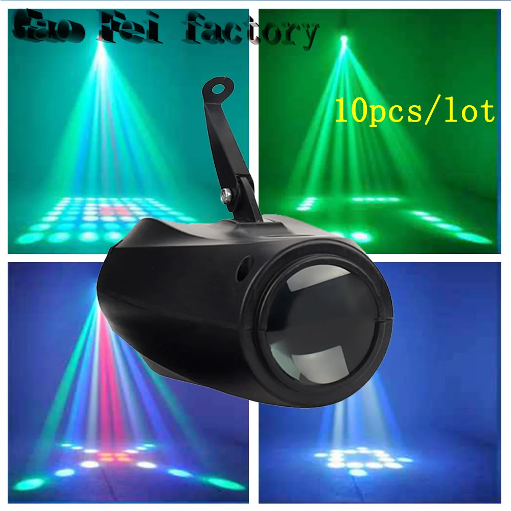 

10pcs/lot RGBW LED Par lights Sound Control dj disco bar stage light