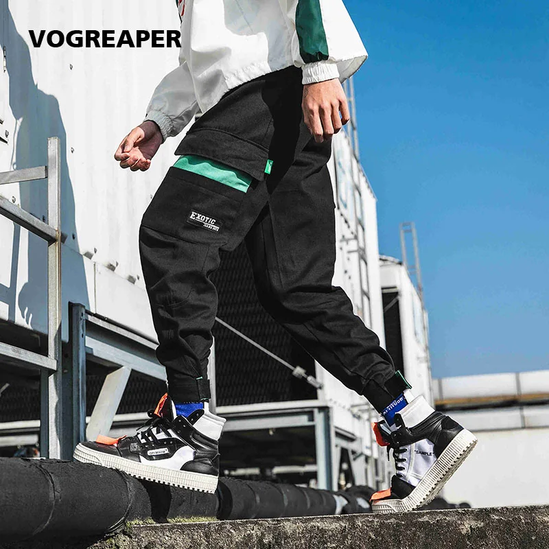 

Hip Hop Joggers Pants Men Autumn Mens Japanese Streetwear Cargo Pants Male Black Casual Sweaptpants Fashion Trousers