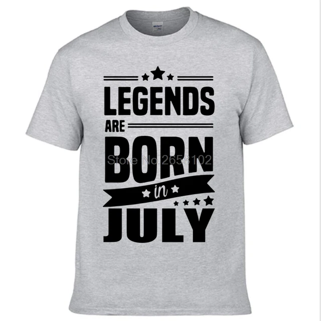 LEGENDS ARE BORN IN JULY MENS T SHIRT COOL FUNNY BIRTHDAY GIFT PRESENT IDEA