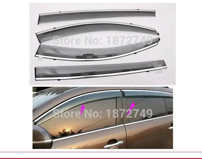 For Kia Sportage 2011 2012 2013 Window Visor sun rain guard cover trim car-styling