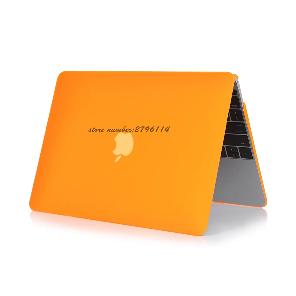 Оранжевый модный Кристальный чехол ультра тонкий для Apple Macbook Air Pro Retina 11 12 13 15