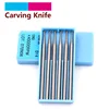 LunZ 1/6pcs Tungsten Steel Engraving Knife End Mill Woodworking Router Bit Wood Milling Cutter For Carvings Olive Kernel Amber ► Photo 1/6