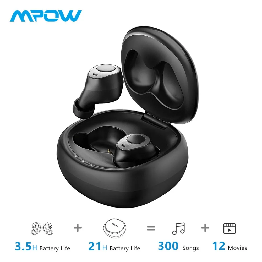 Mpow T3 беспроводные наушники 25H водонепроницаемые HD стерео Bluetooth 5 0 TWS с