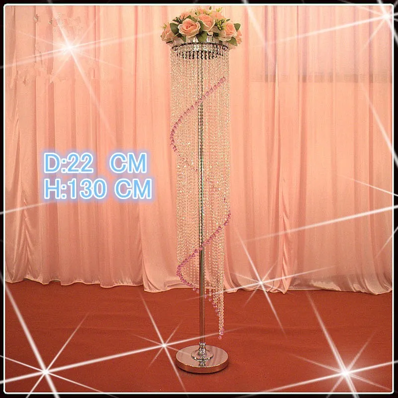 130cm 4 2ft Crystal Beaded Column Wedding Crystal Centerpiece