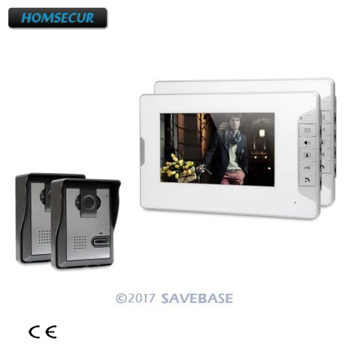 

HOMSECUR 7inch Video Door Phone Intercom System Electric Lock Supported for Home Security