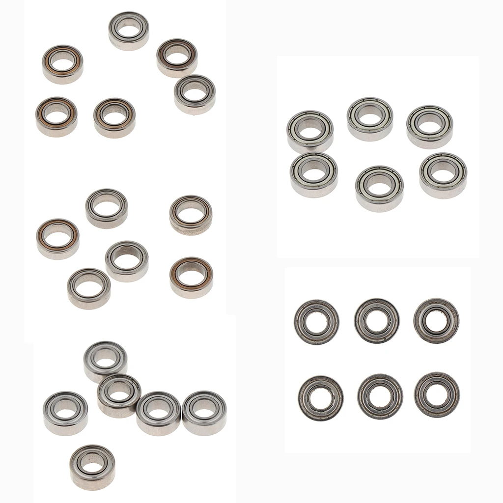 6pcs Double Shielded Ball Bearings Metal for HG P407 HG801 HG802 RC Trucks Accessories