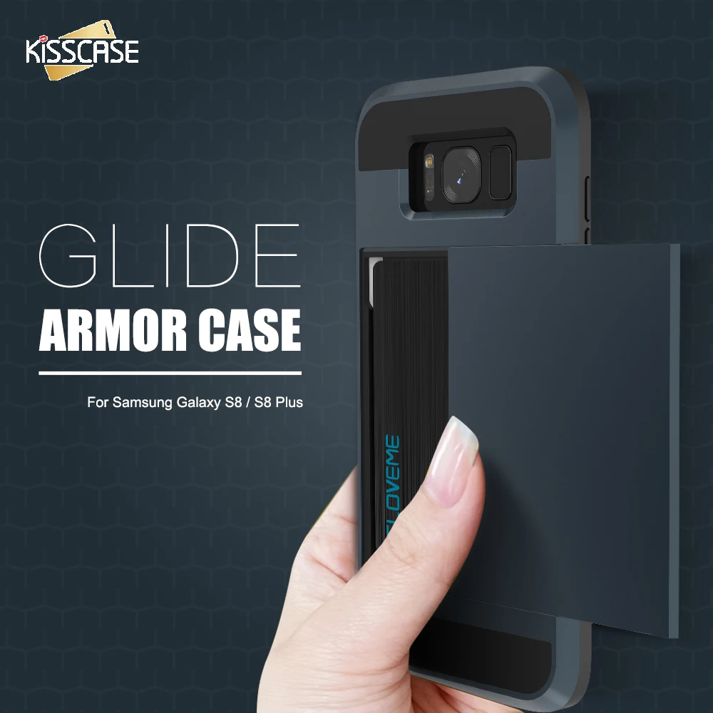 aliexpress buy kisscase armor for samsung galaxy s8 s8 plus cover slide card aliexpress buy kisscase armor for samsung galaxy s8 s8 plus cover slide card