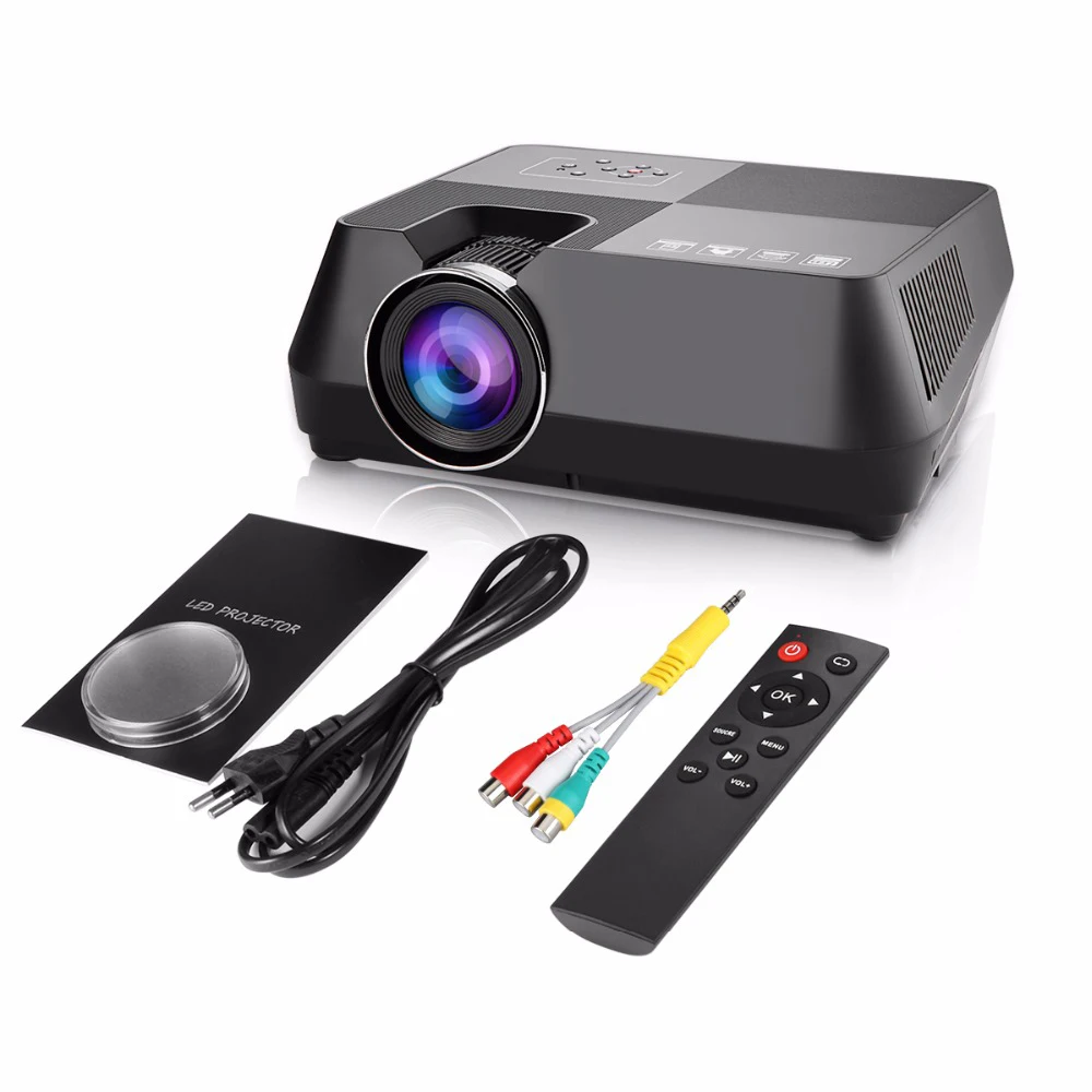 

2018 New Projector Cable Sync Display More stable than AC3 WIFI Beamer For Home Theater Cinema HDMI VGA USB