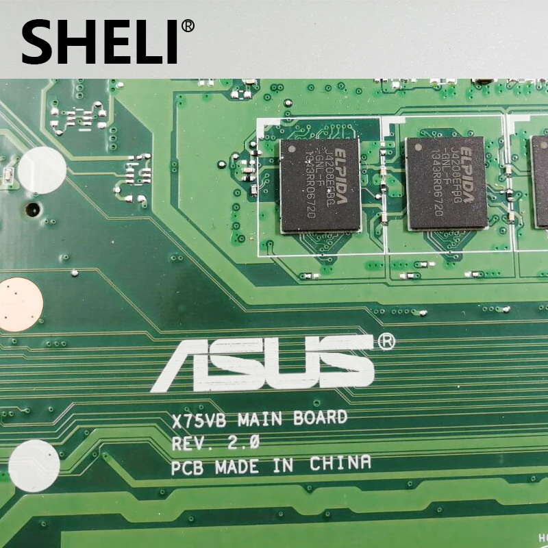 X75VC Motherboard For ASUS X75V X75VCP X75VD X75VB REV 2.0 GT610M Mainboard HM76
