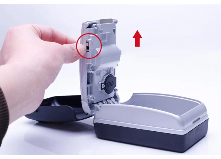 Key Safe Box Outdoor Wall-mounted Keys Storage Box Night Glowing Four Password Lock Home Office Company Security Organizer Boxes (8)
