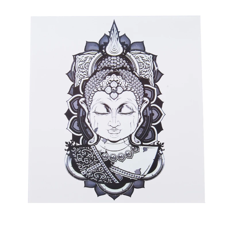 

Buddha Belief Waterproof Tattoo Stickers Sweat Lasting Beautiful Stripes Logo Hot Sale Flower Arm Tattoo Tattoo Stickers