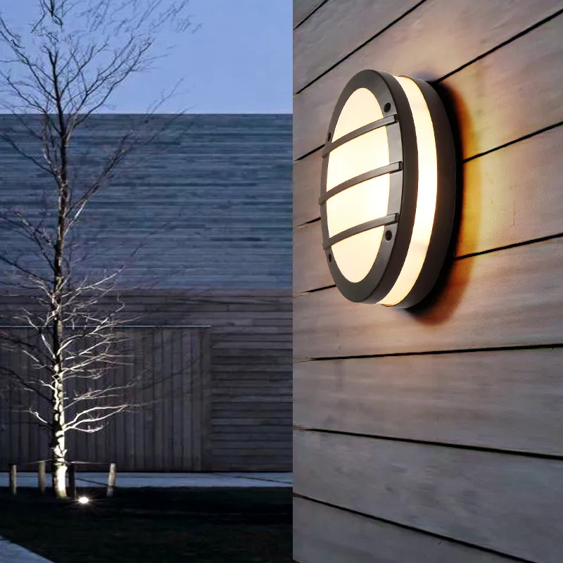 Nordic Post Modern Aisle Outdoor Waterproof LED Wall Lamp Simple Balcony Courtyard Decor E14 Lights Fixture | Лампы и освещение
