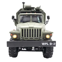 B36 WPL RC грузовик Урал 1/16 2,4G 6WD пульт дистанционного управления Военный Грузовик Рок Гусеничный автомобиль Хобби Игрушки для мальчиков Рождественский подарок игрушки