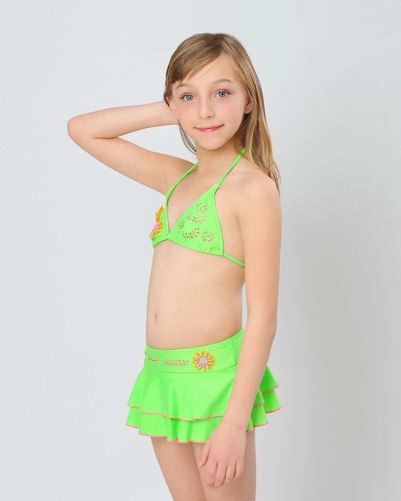 Hiheart 2015 Brand Girls Bikini Swim Skirt Children -4023