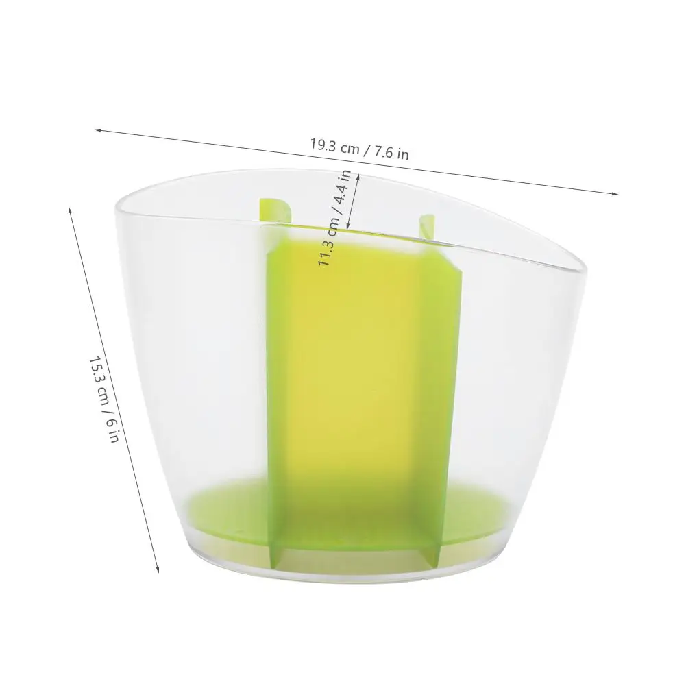 Съемная креативная 5 отсек палочки для еды стойка для столовых приборов держатель кухонных инструментов Органайзер кухонная посуда - Цвет: Зеленый