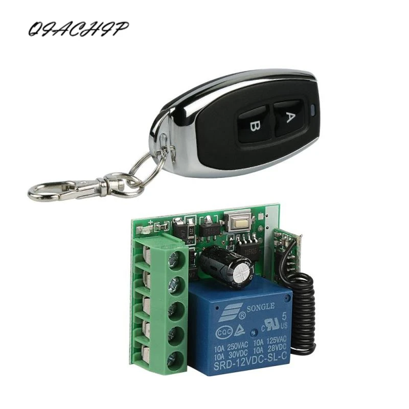 

433Mhz Universal Wireless Control Switch DC 12V 1CH relay Receiver Module and RF Transmitter 433 Mhz Control Z3