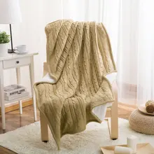 Осенне-зимнее одеяло для дивана плюс бархатное вязаное повседневное импортное Шерстяное Одеяло Европейский стиль комбинированное одеяло имитация Cas