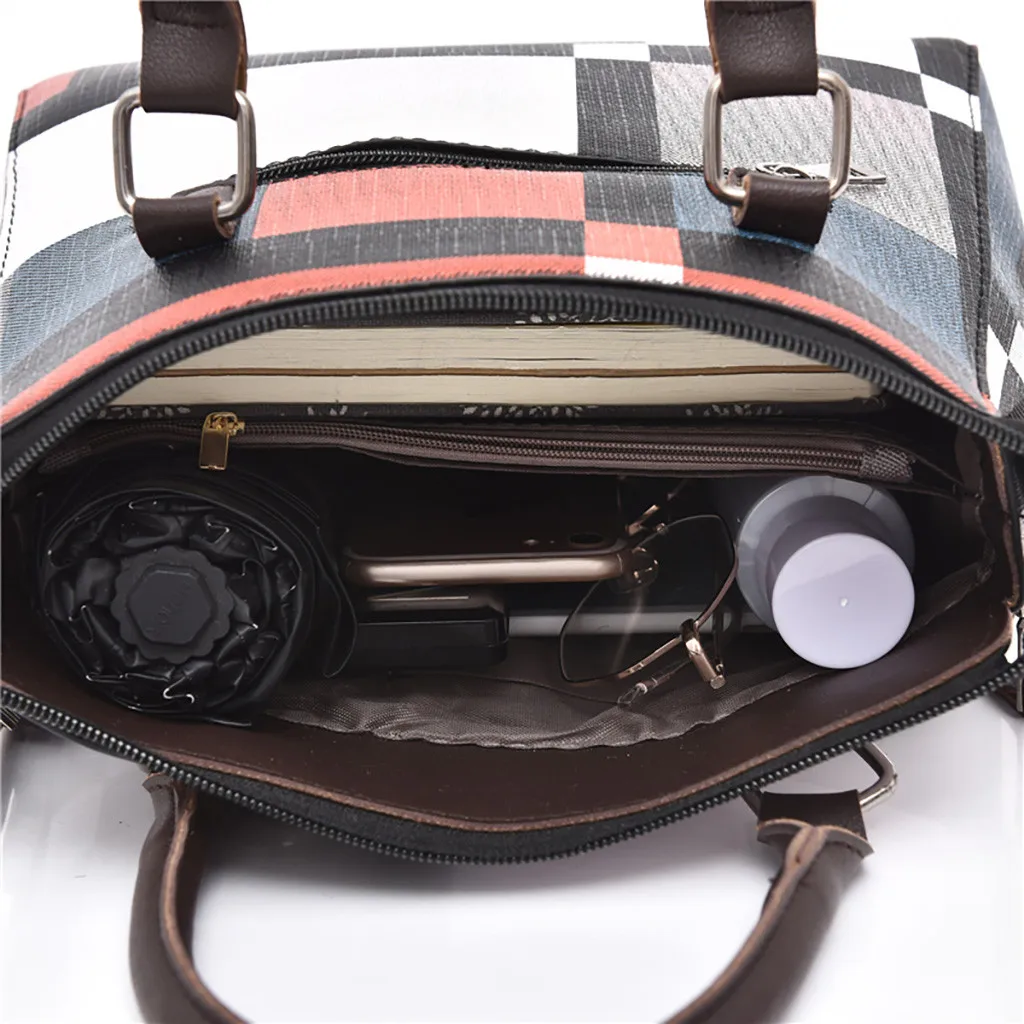 MUQGEW роскошные сумки клетчатые женские сумки дизайнерские сумочки с кисточкой и Набор сумок 4 шт. женские сумки Bolsa Feminina