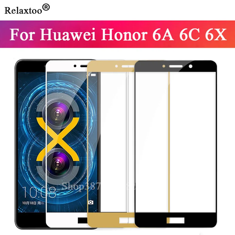 Полноэкранное закаленное стекло для Honor 6X 6A 6 A C X Huawei 6C защита экрана защитное